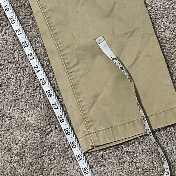 J. Lindeberg Pants Mens 34x32 DAMON Regular Fit Khaki Self Edge Twill - Picture 4 of 9